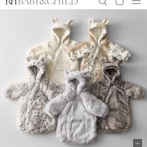 Restoration Hardware Lux faux fur bunting NWT